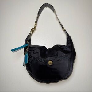 Coach Vintage Y2K women's black teal‎ Hampton soho shoulder bag